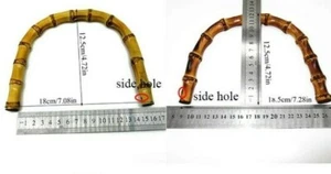 2pz manici Maniglia in bambù naturale per borsa artigianale Accessori - Imagen 1 de 7