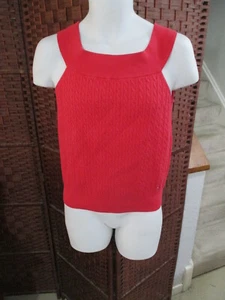 NWT Girls Tommy Hilfiger Pink Sleeveless Sweater Top Shirt Large - Picture 1 of 5