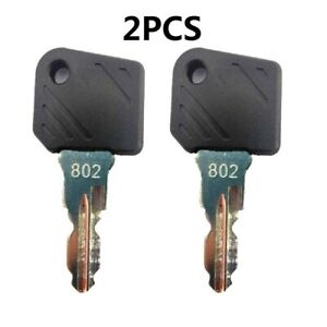2x Zündschlüssel 802 für Komatsu Linde Gabelstapler E16 L12 Schlüssel ER