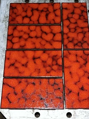 6-pcs American Olean "Caribbean" Series Tile #161 Sunrise 3x6  70s 80s Free Ship - Image 1 of 4