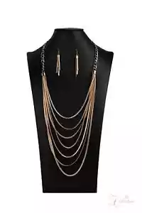 Paparazzi Zi Collection "Commanding" Layered Gold Herringbone Chain Necklace Set - Picture 1 of 5