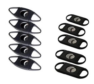 Black ABS Guillotine Cigar Cutter - Cuts up to 52 & 56 Gauge - 10 Mixed Pack - Picture 1 of 1