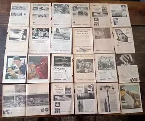 LOTE DE ANUNCIOS ARGENTINA DE COLECCIÓN RARO ORIGINAL PANAGRA AEROLÍNEAS AÑOS 60 ANUNCIOS - Imagen 1 de 3
