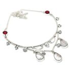 Crystal Quartz Gemstone 925 Sterling Silver Jewelry Necklace 17-18"