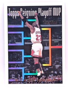 1993-94 TOPPS GOLD #199 MICHAEL JORDAN REIGNING PLAYOFF MVP - Picture 1 of 1