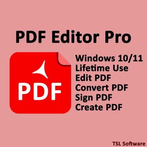 PDF Editor Pro Software Editing -Create - Convert - Edit - Text and Unlock PDF