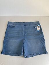 DKNY Jeans Women’s Comfort Stretch Shorts Light Blue Wash Size 3X
