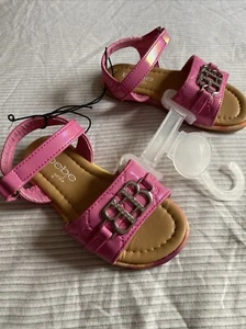 Sandalo NEBE RAGAZZE rosa iridescente strass brevettato logo cinturino alla caviglia bambino 7 - Foto 1 di 24