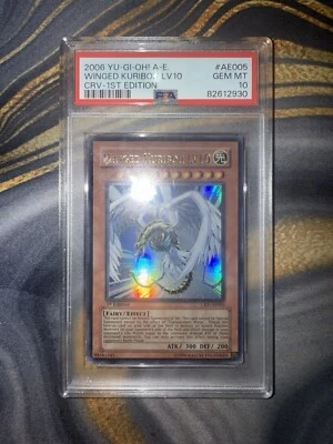 Winged Kuriboh LV10, Ultra Rare (CRV-AE005), 1st Edition, PSA 10 - Asian English - Image 1 of 2