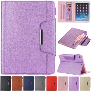 For iPad Mini Air Pro 1 2 3 4 5 6 7 8th Gen Smart Flip Leather Case Cover Wallet - Picture 1 of 100
