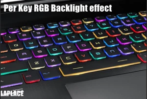 Teclado retroiluminado RGB US por tecla para MSI GS65 Stealth Thin 8SG (MS-16Q4) - Imagen 1 de 2