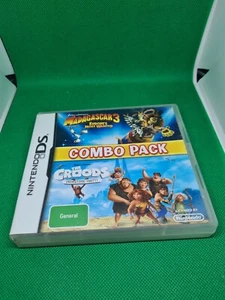 Madagascar 3 Video Game & The Croods Prehistoric Party Pack Combo Nintendo DS  - Foto 1 di 3