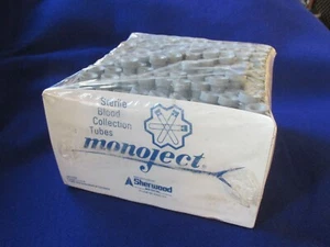 Etui 100 Glas Reagenzgläser grau Gummistopfen Sammelgläser 1995 - Bild 1 von 5