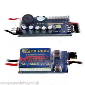 BEC UBEC Circuito Elimina Batteria Universale per Modelli RC Uscita 5-6V Max 8A - Foto 1 di 21