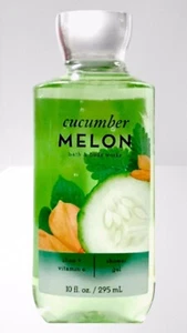 1-BATH & BODY WORKS CUCUMBER MELON BODY WASH & SHOWER GEL VITAMIN E LARGE - Picture 1 of 3