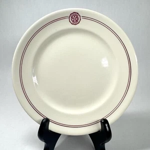 Vtg Duro Edge American Legion Lunch Bread Plate Red Logo 8" Restaurant Ware - Picture 1 of 8