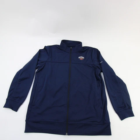 New Orleans Pelicans Nike NBA Authentics Jacket Men's Navy Used Cover