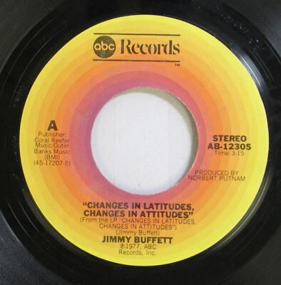 45 Jimmy Buffett - Changes In Latitudes, Changes In Attitudes / Landfall on ABC Foto 1 de 2