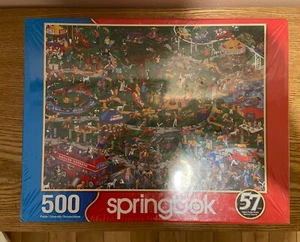 Brand New Springbok Doggie Daycare The Dog Park 500 Piece Jigsaw Puzzle Sealed - Picture 1 of 5