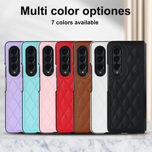 Shockproof Luxury Leather PC Protective Case For Samsung Galaxy Z Fold 7/6/5/4/3 - Picture 1 of 68