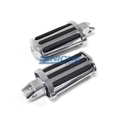 Reposapiés personalizados Yamaha Virago 700 XV700 1984-1987 cromados delanteros marca V Foto 1 de 2