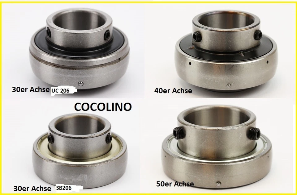 Kart Hinterachslager Achslager Lager UC SB 205 206 208 210 Achse 25 30 40 50 mm - Bild 1 von 1