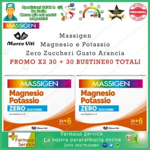 Marco Viti Massigen Magnesio e Potassio Zero Zuccheri 60 Buste Promo Scorta x 2 - Foto 1 di 1