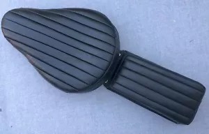 Harley Chopper Bobber Triumph Knucklehead Vintage Bates Style Real Leather Seat - Picture 1 of 14