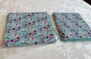 2 Pieces Of 2 Yards Free Spirit BY MONIKA FORSBERG Butterfly Blue Sky Anna Maria - Picture 1 of 8