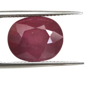 11.38 CT. Heated Red Ruby Madagascar Oval 10 x 13 mm. - Picture 1 of 4
