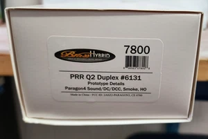 Broadway Limited 7800 Pennsylvania RR Q2 Duplex 6131 Brass Paragon4 Sound/DC/DCC - Picture 1 of 2