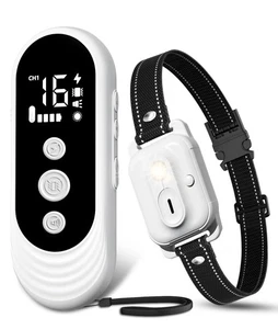 Collare Antiurto per Cani, 3300ft Collare Addestramento per Cani con Telecomando, IPX7 Impermeabile Rec... - Foto 1 di 7