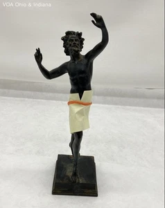 Vintage Bacchus Pompeii Resin Statue Faunus Sculpture 12.5" - Picture 1 of 7