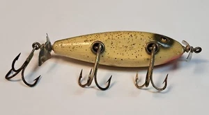 Creek Chub Bait Co. Injured Minnow Vintage Wooden Fishing Lure with Glass Eyes - Picture 1 of 6