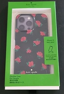 Kate Spade ~ Ditsy Rose Toss Black Multi ~ iPhone 14 Pro Max Case -KE670 NEW - Photo 1 sur 5