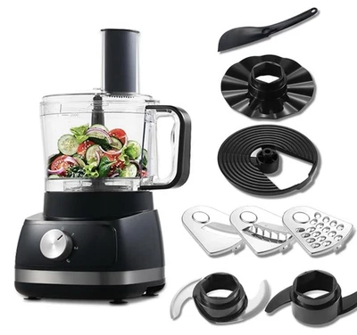 New TopStrong  5 in 1 800W Food Processor Chopper 2L 3-Speed  Black - Image 1 of 4