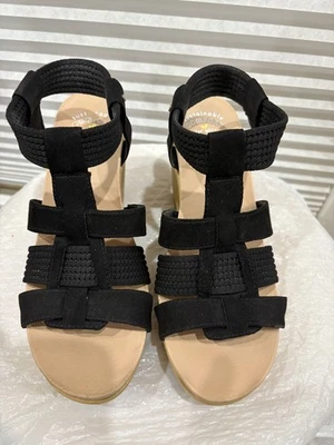 Tacones Dr. Scholl's Blossom negros 7,5 tiras Foto 1 de 4