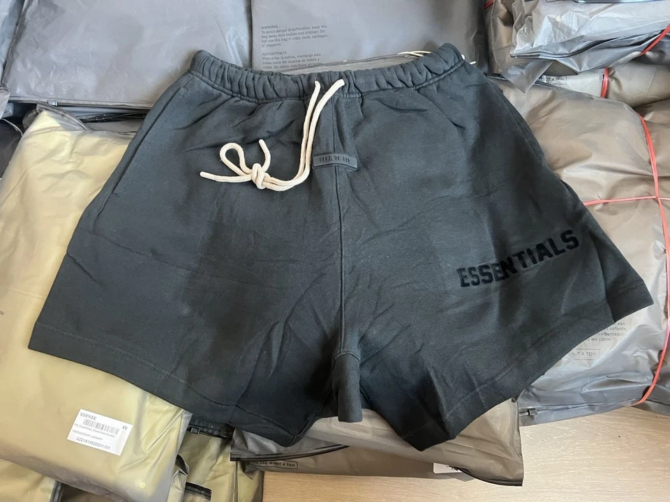 Sudadera Fear Of God Essentials (PS23) Jet Black crema cordón talla S Foto 1 de 1