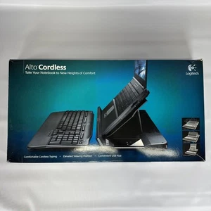 Original Logitech Alto Kabelloser Notebookständer Kabellose Tastatur Brandneu in Box - Bild 1 von 6
