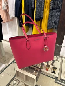 Michael Kors Sheila Women Large Fashion Tote Shoulder Bag Handbag Purse Pink MK - Picture 1 of 21