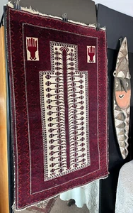 Old Turkish Anatolian Handmade Wool Prayer Rug Cira 1960’s, beautiful collection - Bild 1 von 16