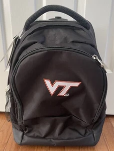 Mochila con ruedas Virginia Tech Mojo negra premium 19"H x 13"W x 7 1/2"D nueva con etiquetas - Imagen 1 de 14