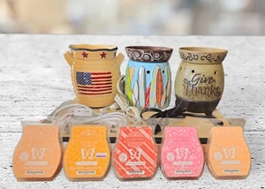(5 Packs) SCENTSY BARS + (3) SCENTSY WAX WARMERS~4th July~Thanksgiving~Surfboard - Picture 1 of 2