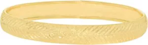 Bracciale Floreo oro giallo 10 kt 8 mm reticolo finitura satinata testurizzato flessibile - Foto 1 di 3