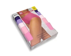 5PK FELINA sz:S Womens Pima Cotton Underwear Wide Waistband Hipster Style Pantie - Picture 1 of 6