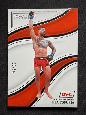 Ilia Topuria 💥 Base Set /50! 2023 Panini Immaculate UFC - Image 1 of 4