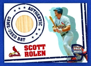 2005 Topps Pack Wars Scott Rolen Game Used Bat Relic #PWR-SR Cardinals NM-MT - Picture 1 of 2