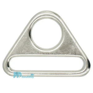 38 25mm 1" 1.5" Metal Adjuster Triangle Ring with Bar Swivel Clip D Dee Buckles - Picture 1 of 4