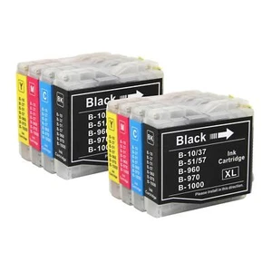 8 Tintenpatronen (Set) kompatibel mit Brother DCP-135C, DCP-150C, DCP-153C - Bild 1 von 4