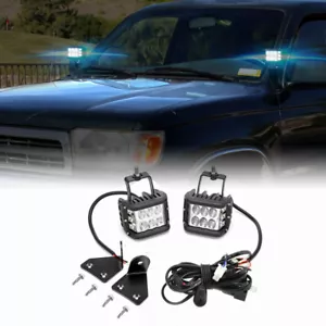 4'' 60W LED Light Pod Hood Ditch Mount Wiring Combo For 1996-2002 Toyota 4runner - Imagen 1 de 8